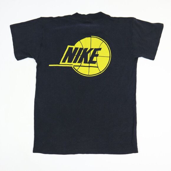 Vintage 90s Wake Forest Basketball NIKE Big Logo T-Shirt Single Stitch USA S - Picture 2 of 8